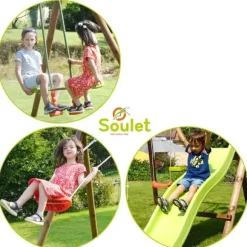 Aire De Jeux Avec Toboggan Menthe