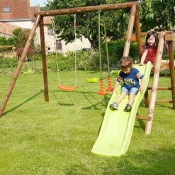 Aire De Jeux Avec Toboggan Menthe