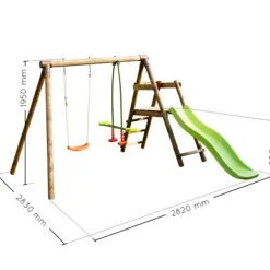 Aire De Jeux Avec Toboggan Menthe
