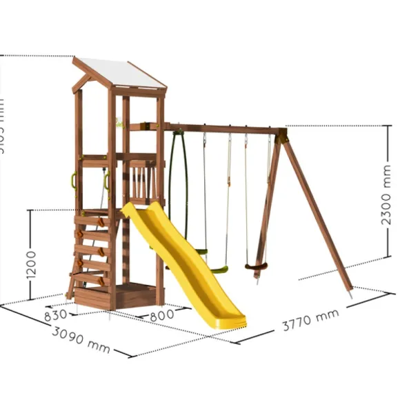 Aire De Jeux En Bois Feroe