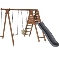 Aire De Jeux En Bois Fleur