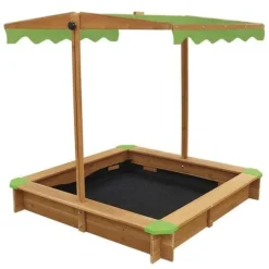 Bac A Sable En Bois Avec Parasol