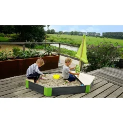 Bac A Sable En Bois Bateau Aksent 190 X 90 Cm