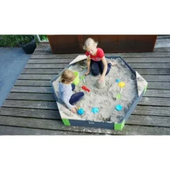 Bac A Sable En Bois Hexagonal Aksent 160 X 140 Cm