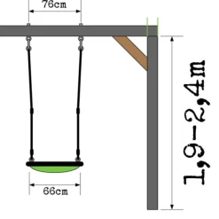 Balancoire Nid Swibee Vert