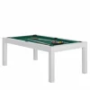 Billard Charme Blanc Avec Plateau