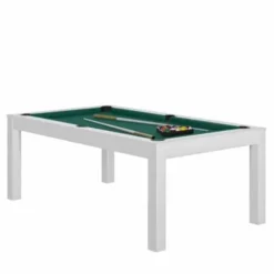 Billard Charme Blanc Avec Plateau