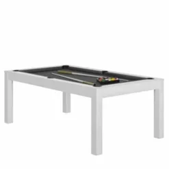 Billard Charme Blanc Avec Plateau