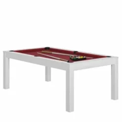Billard Charme Blanc Avec Plateau