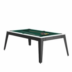 Billard Steel Blanc/Gris Avec Plateau