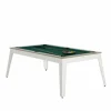 Billard Steel Oslo Blanc Avec Plateau