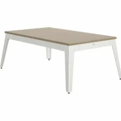 Billard Steel Oslo Blanc Avec Plateau
