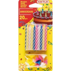 20 Bougies Multicolores