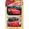 Cars 3-2 Puzzles En Bois De 16 Pieces