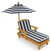 Chaise Longue Avec Parasol