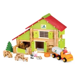Chalet A Comte Avec Camion En Bois 180 Pieces