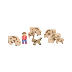 Chalet En Bois 240 Pieces Avec 3 Personnages