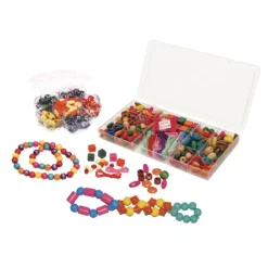 Coffret Bijoux Perles Bois 2 En 1