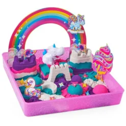 Coffret Le Royaume Magique Des Licornes - Kinetic Sand - Sable Magique A Modeler