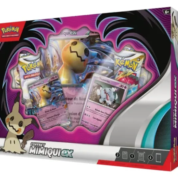 Coffret Pokemon 4 Boosters - Mimiqui Ex