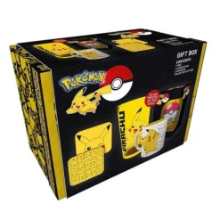 Coffret Pokemon - Mug Avec Verre Et Dessous De Verre