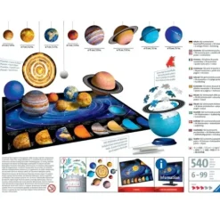 Coffret 8 Puzzles 3D - Systeme Solaire