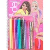 Coloriage Avec Crayons Top Model