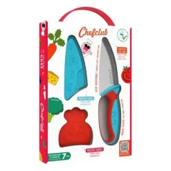 Couteau Chefclub Kids Bleu Et Rouge