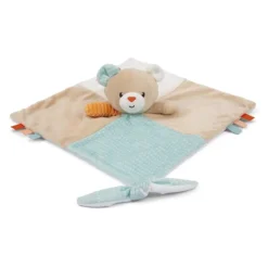 Doudou Carre De Tissus Ourson Mignon - Soft