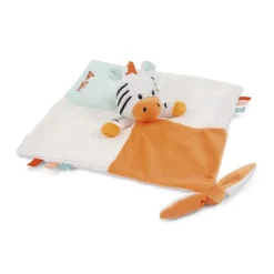 Doudou Carre De Tissus Petit Zebre - Soft