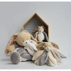 Doudou Collector Lapin Taupe 28 Cm