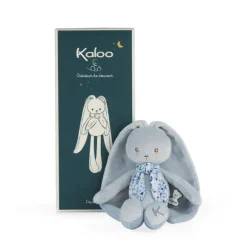 Doudou Lapinoo Pantin Lapin Bleu 25 Cm