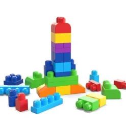 Grand Sac De Construction Mega Bloks 60 Briques - Bleu