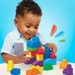 Grand Sac De Construction Mega Bloks 60 Briques - Bleu