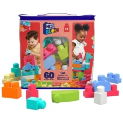Grand Sac De Construction Mega Bloks 60 Briques - Rose