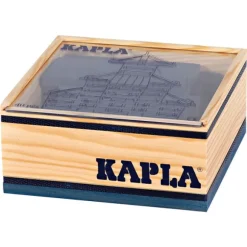 Kapla-40 Planchettes En Bois Bleu Fonce