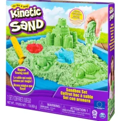 Kinetic Sand - Coffret Chateau Et Son Bac - Sable Magique A Modeler