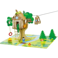 La Cabane Perchee Et Sa Tyrolienne En Bois 70 Pieces