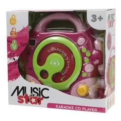 Lecteur Cd 2 Micros Rose