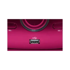 Lecteur Cd/Usb Portable Lumineux Rose