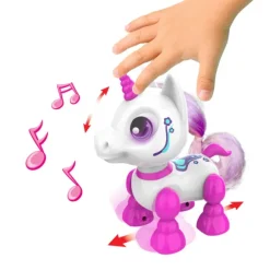 Licorne Robot Interactive - Ycoo - Robot Licorne Rose - 13 Cm