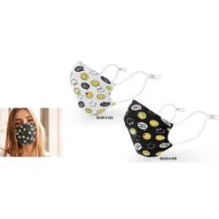 Lot De 2 Masques Smiley En Assortiment