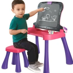Magi Bureau Interactif 4 En 1 Rose