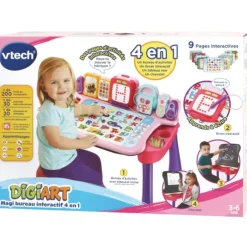 Magi Bureau Interactif 4 En 1 Rose