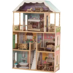 Maison De Poupee En Bois Charlotte