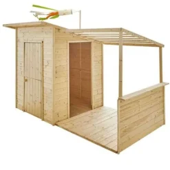Maison En Bois Avec Pergola Santa Barbara