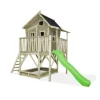Maison En Bois Crooky 550 Avec Toboggan Et Bac A Sable