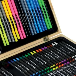 Mallette A Dessin En Bois 180 Pieces