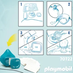 Masque Grand Public Playmobil Adulte Bleu Taille L