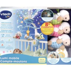 Mobile - Lumi'Mobile Compte-Moutons Bleu